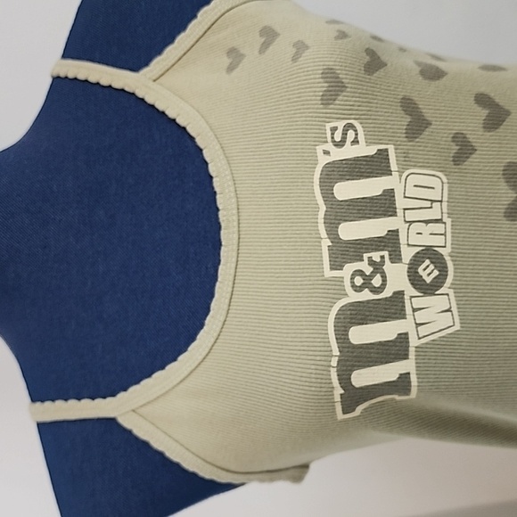 Vintage M&Ms World Ribbed Tank Top - Picture 3 of 9